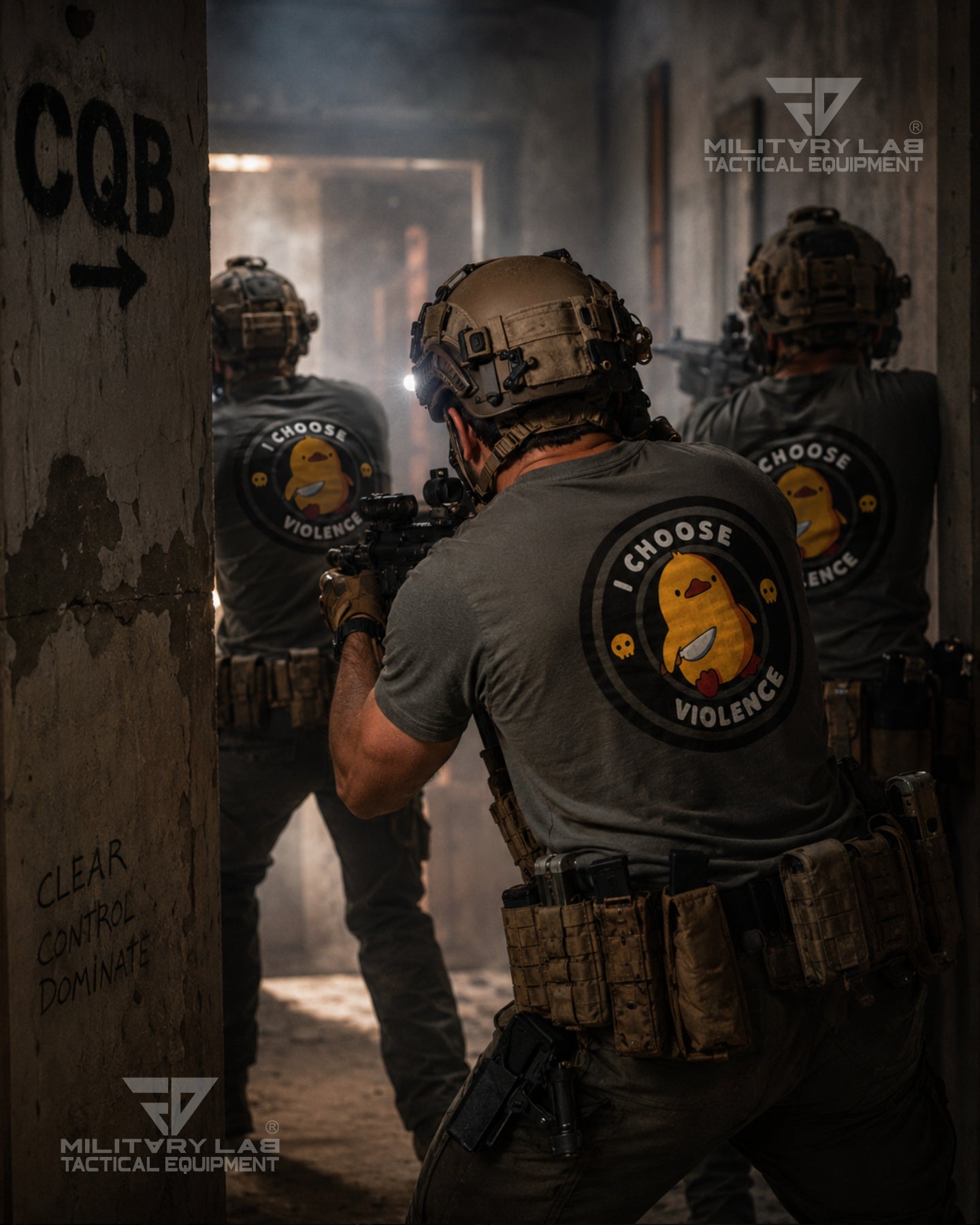 T-Shirt "I Violence" - Grey Matt