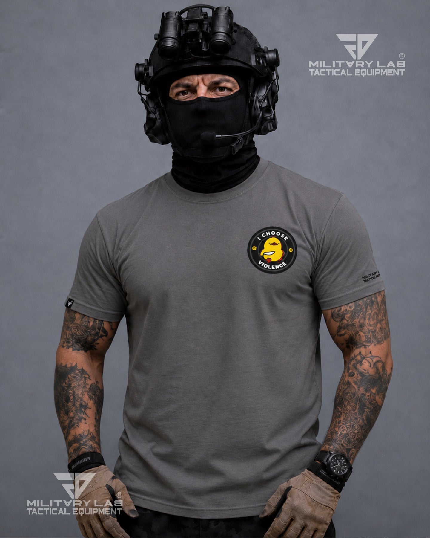 T-Shirt "I Violence" - Grey Matt