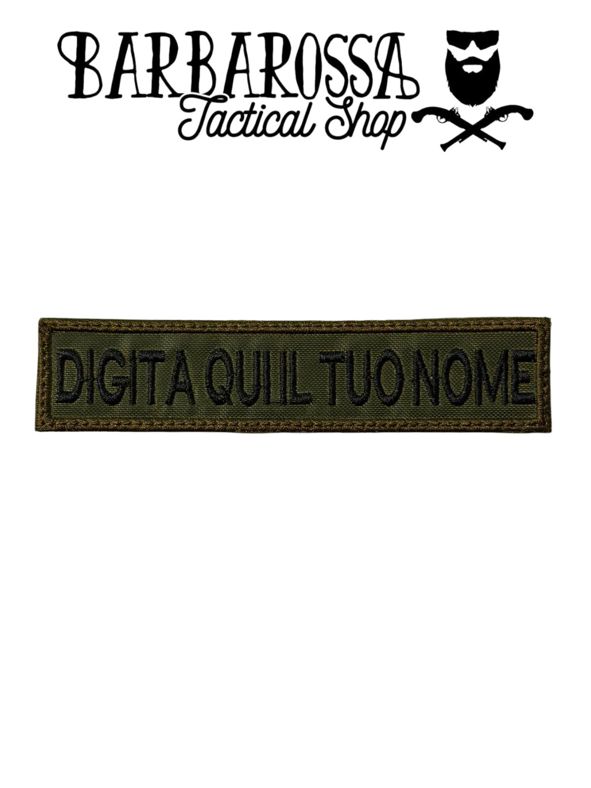 Patch "Digita Qui Il Tuo Nome"