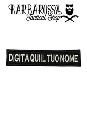 Patch "Digita Qui Il Tuo Nome"