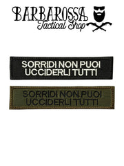 Patch "Sorridi Non Puoi Ucciderli Tutti"