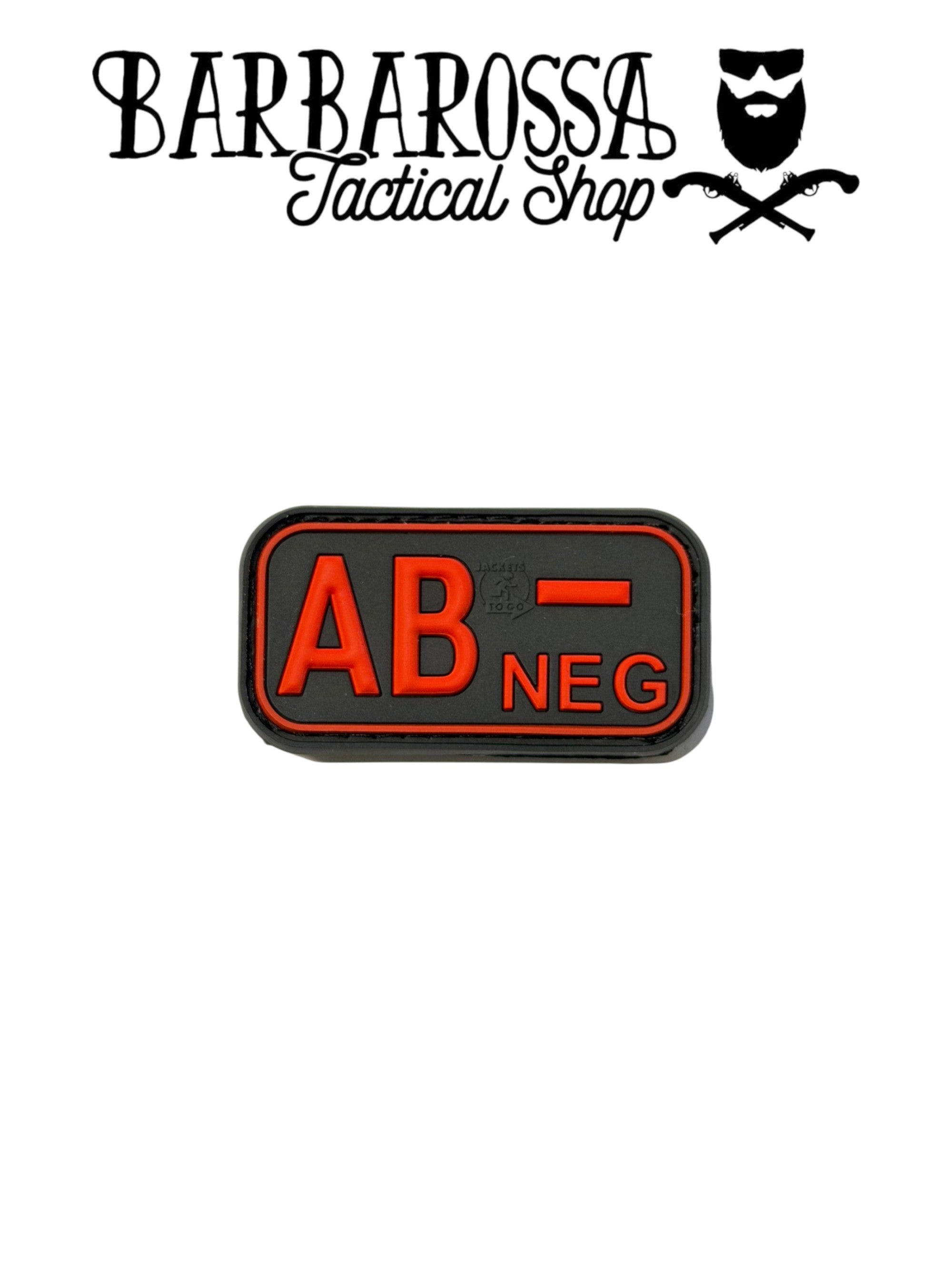 Patch Gruppo Sanguigno AB- Black/Red