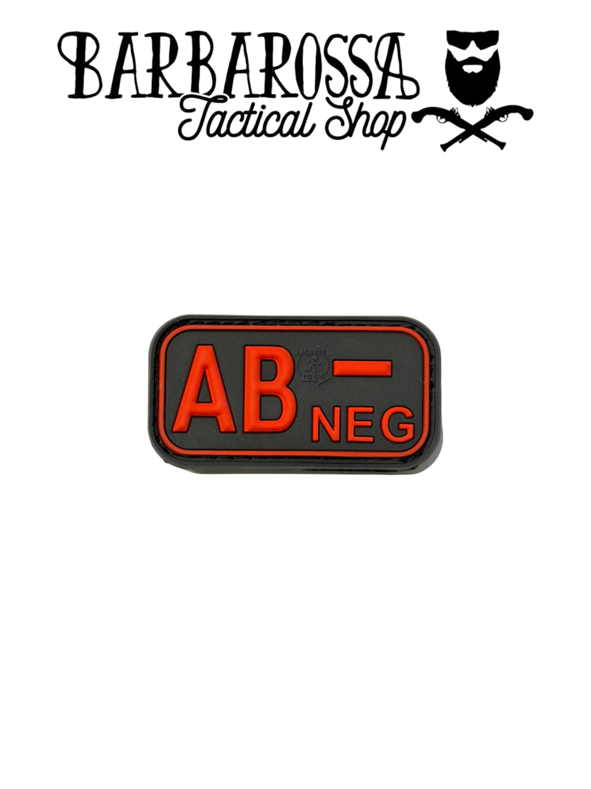 Patch Gruppo Sanguigno AB- Black/Red