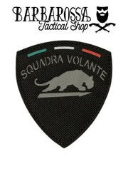 Patch Laser Cut Omerale Squadra Volante - Black