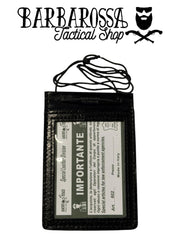 Ascot - Porta Tesserino e Placca AS45 in Pelle da Collo