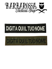 Patch "Digita Qui Il Tuo Nome"