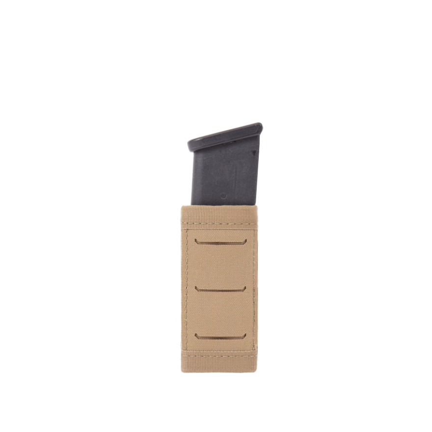 Estuche para cargador Warrior con corte láser y cierre único, corto de 9 mm, multicámara