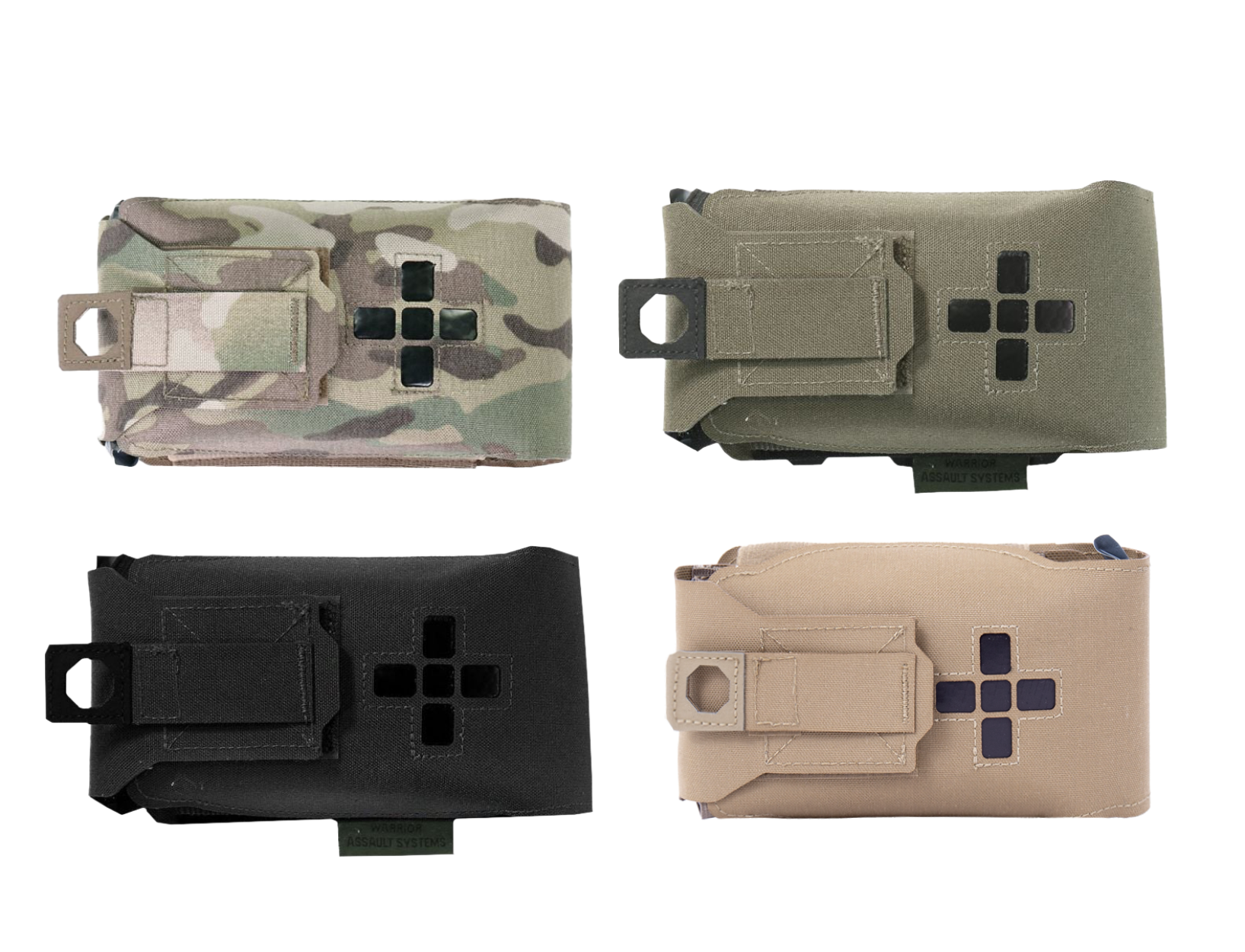 Botiquín de primeros auxilios individual horizontal pequeño con corte láser Warrior - MultiCam 