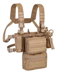 Defcon 5 - Combo Mini Chest Rig 900D Poly Molle - Coyote Tan