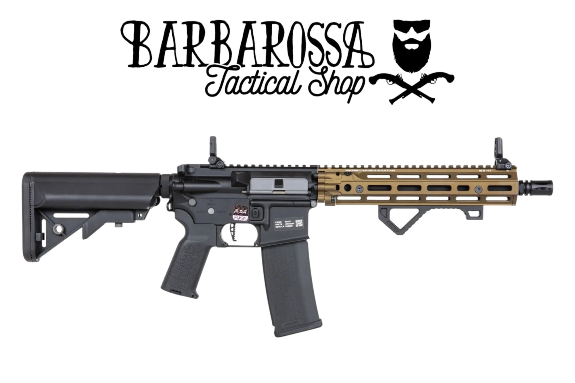 Specna Arms® Daniel Defense® RIS III SA-P27 Prime™ Aster II ETU - Motore Brushless Chaos Bronze