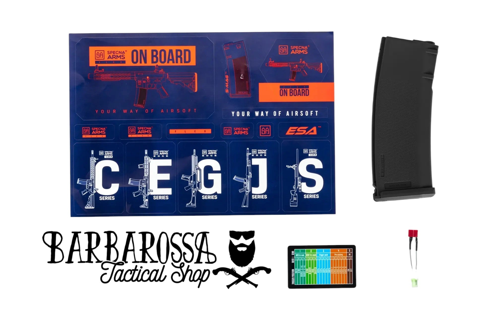 Specna Arms - SA-F04-RL FLEX™ Light Ops Stock/ New Receiver HAL ETU™ Gen. 2 - Black