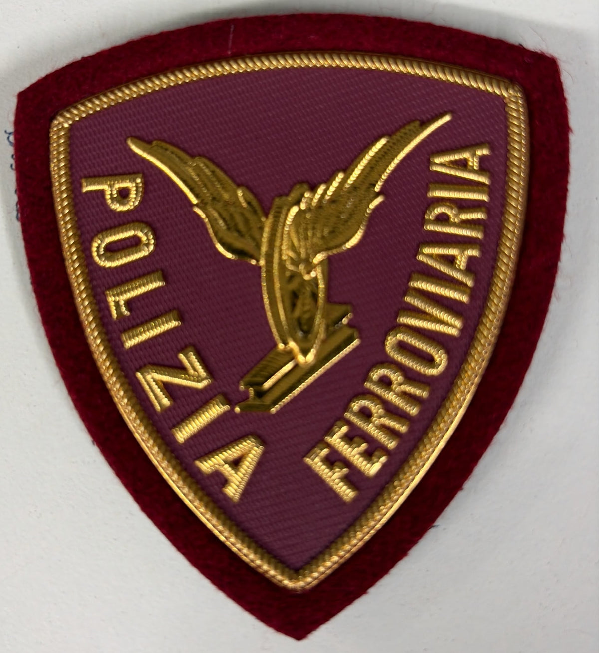 Patch polizia ferroviaria  Plastica