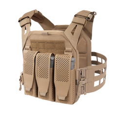 Warrior Laser Cut LPC V2 Low Profile Plate Carrier with Ladder Sides and DFP Triple Adaptive Mag Pouch & 5.56 Triple Inserts