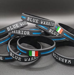 Blue Warrior - Braccialetto in Silicone