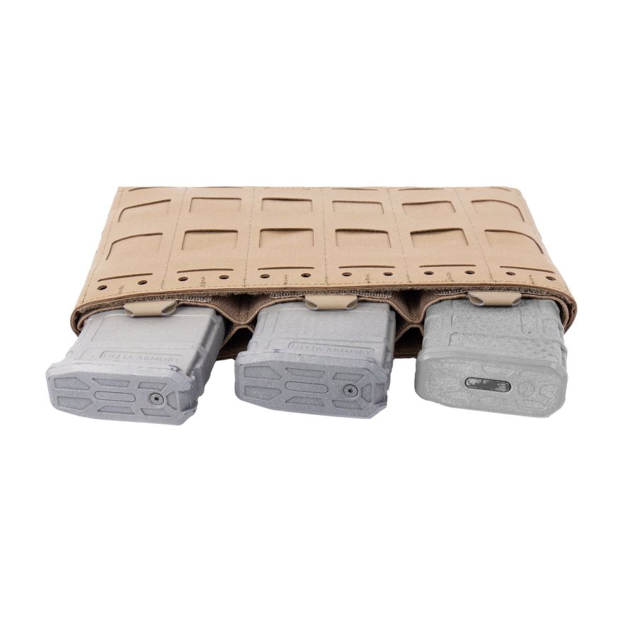 Warrior Laser Cut LPC V2 Low Profile Plate Carrier with Ladder Sides and DFP Kangaroo Pouch with Triple 5.56 Inserts