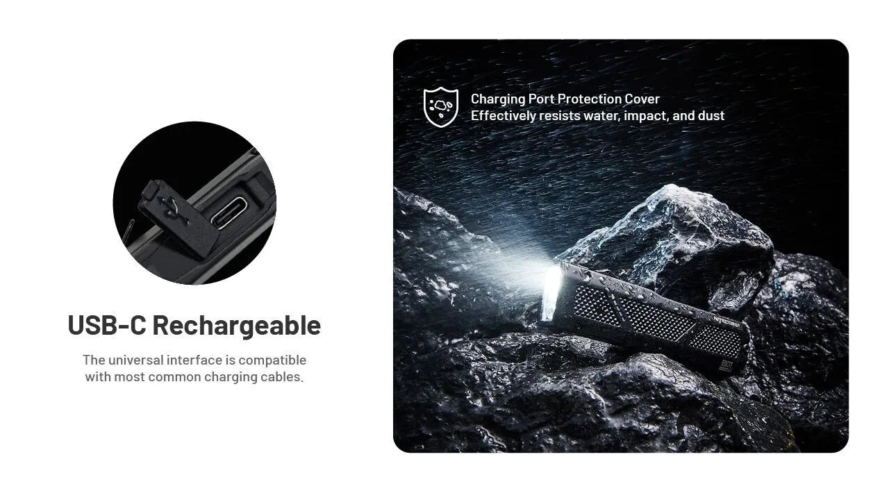 Nitecore - EDC17 - Torcia LED con Luce Bianca, UV e Laser Verde - 1500 Lumens e 230 Metri