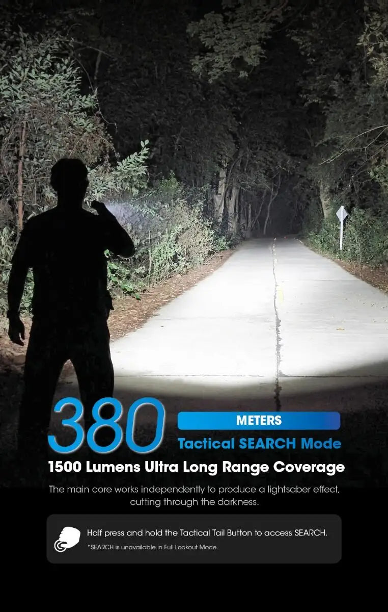Nitecore - EDC31 3500 Lumen - 380 metri - Ricaricabile EDC