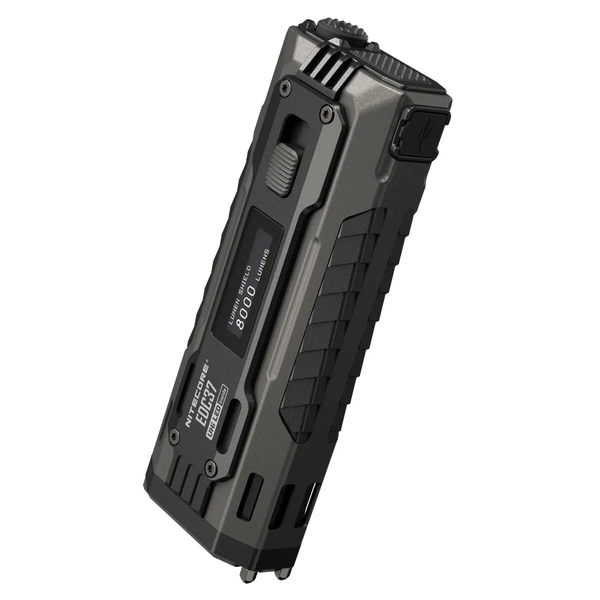 Nitecore - EDC37 - 8000 Lumens, 420 metri, Batteria 8000mAh, Ricarica USB-C - Torcia Tattica a LED
