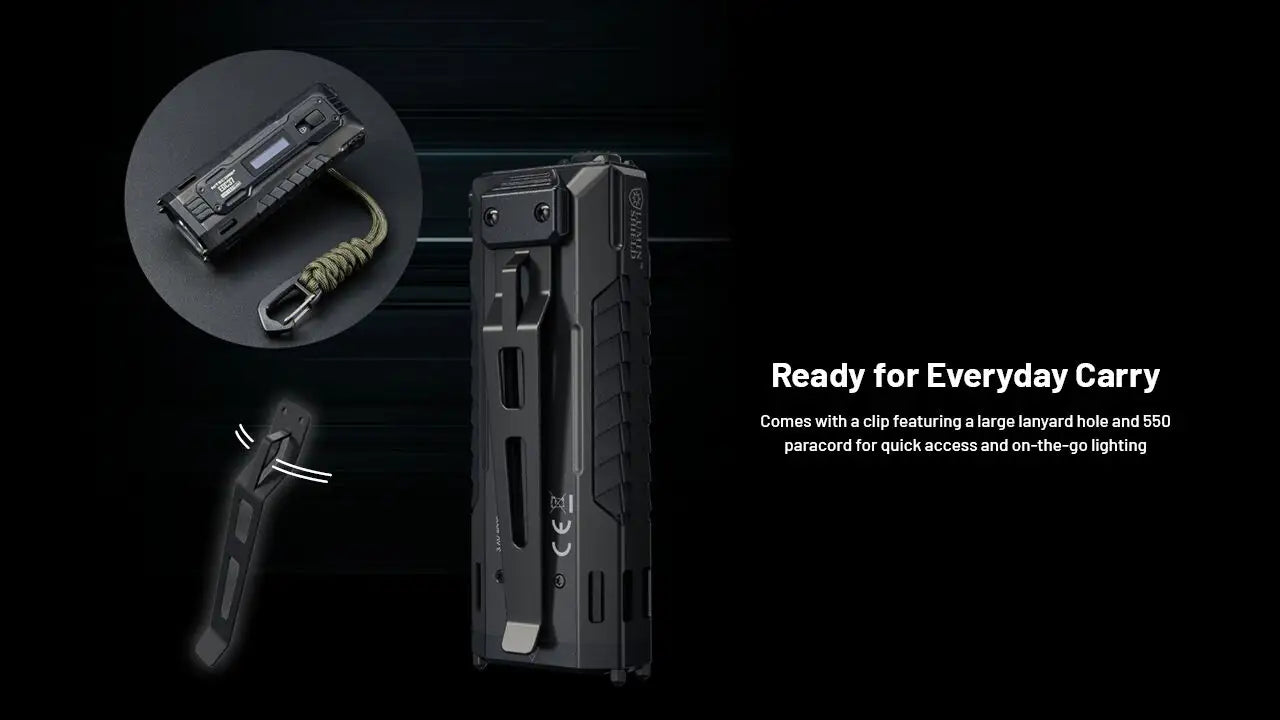 Nitecore - EDC37 - 8000 Lumens, 420 metri, Batteria 8000mAh, Ricarica USB-C - Torcia Tattica a LED