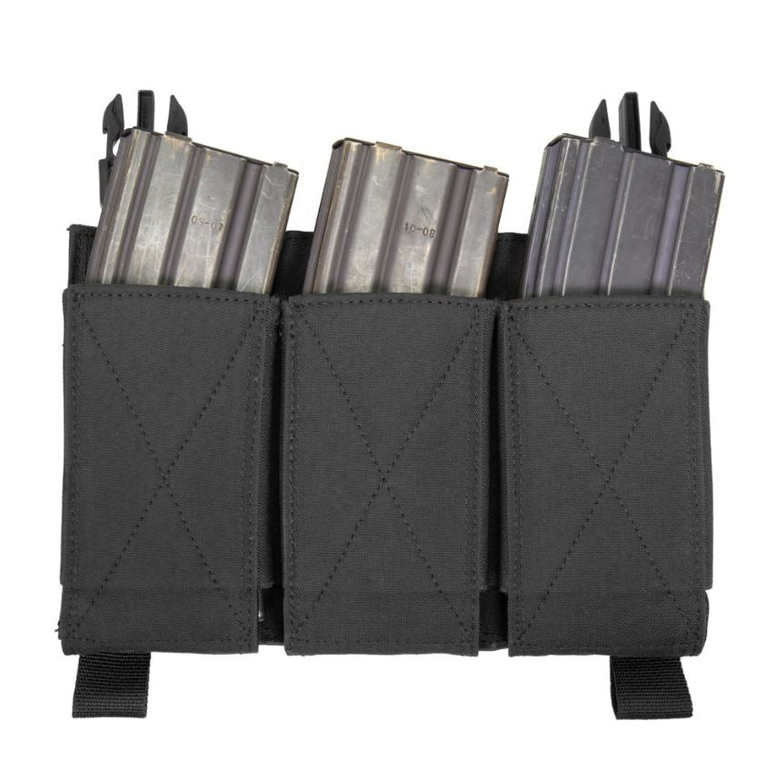 Warrior Removable Triple Elastic Mag Pouch Black