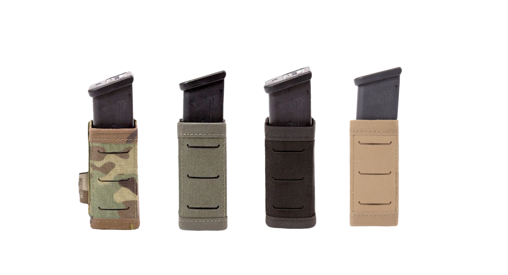 Estuche para cargador Warrior con corte láser y cierre único, corto de 9 mm, multicámara