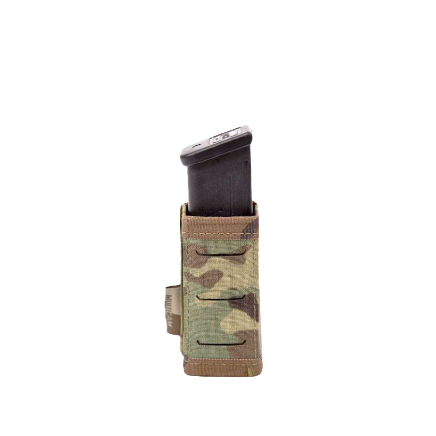 Estuche para cargador Warrior con corte láser y cierre único, corto de 9 mm, multicámara