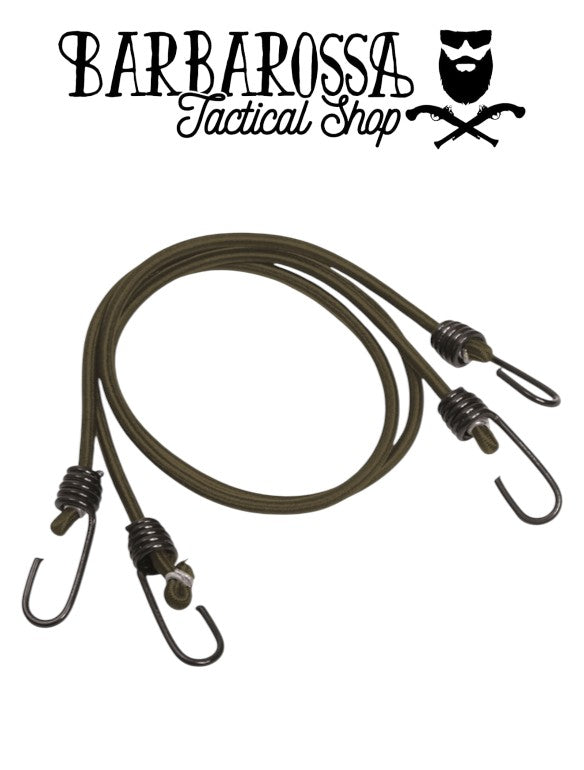 Miltec - Coppia di Elastici con Ganci "Ragni" - Verdi