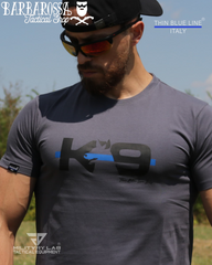 T-shirt Thin Blue Line Italy® K9 (Grey)