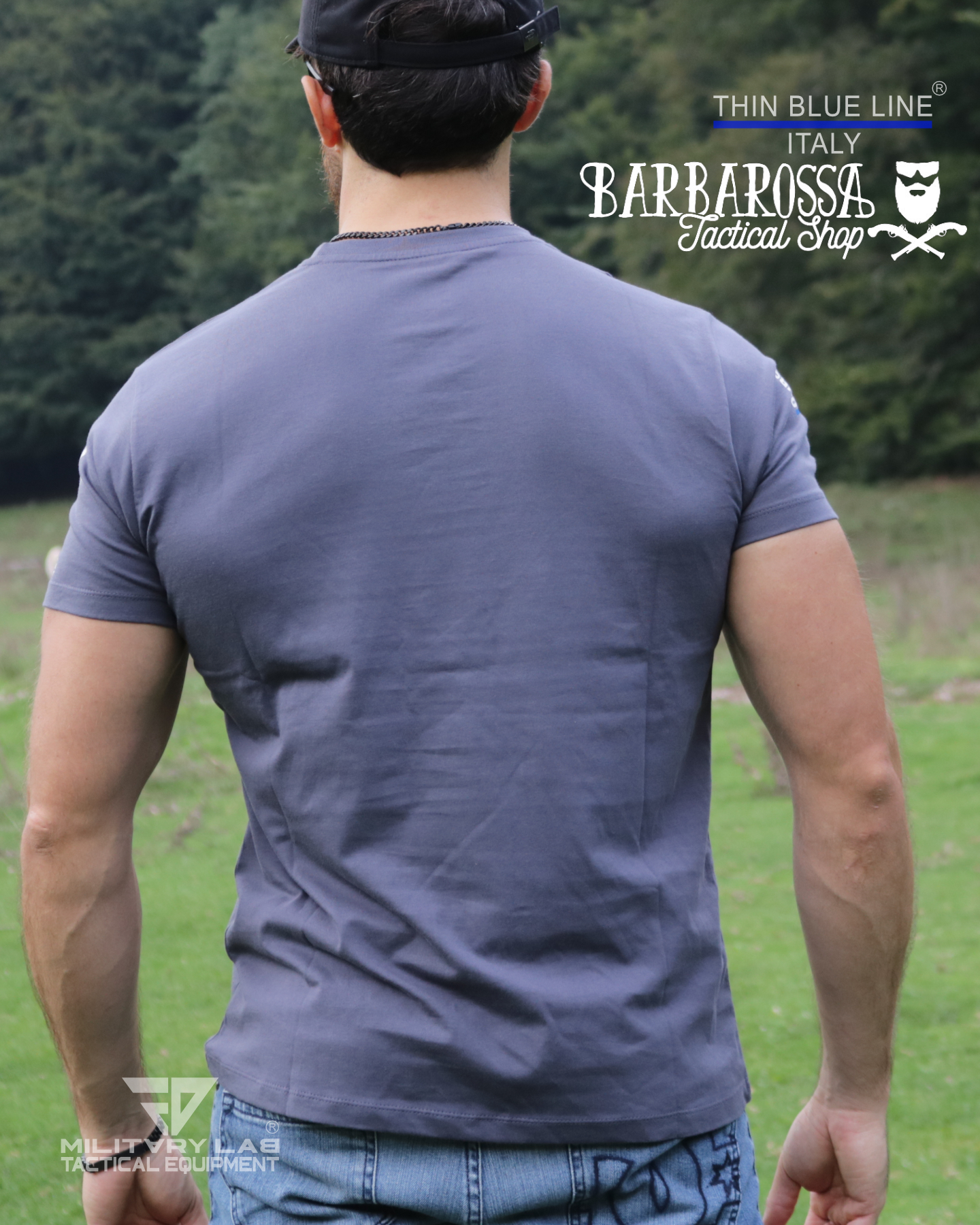 T-shirt Thin Blue Line Italy® FN 02 (Matt Grey)