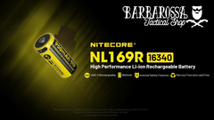 Nitecore - NL169R - Batteria Li-ion da 950mAh - USB-C