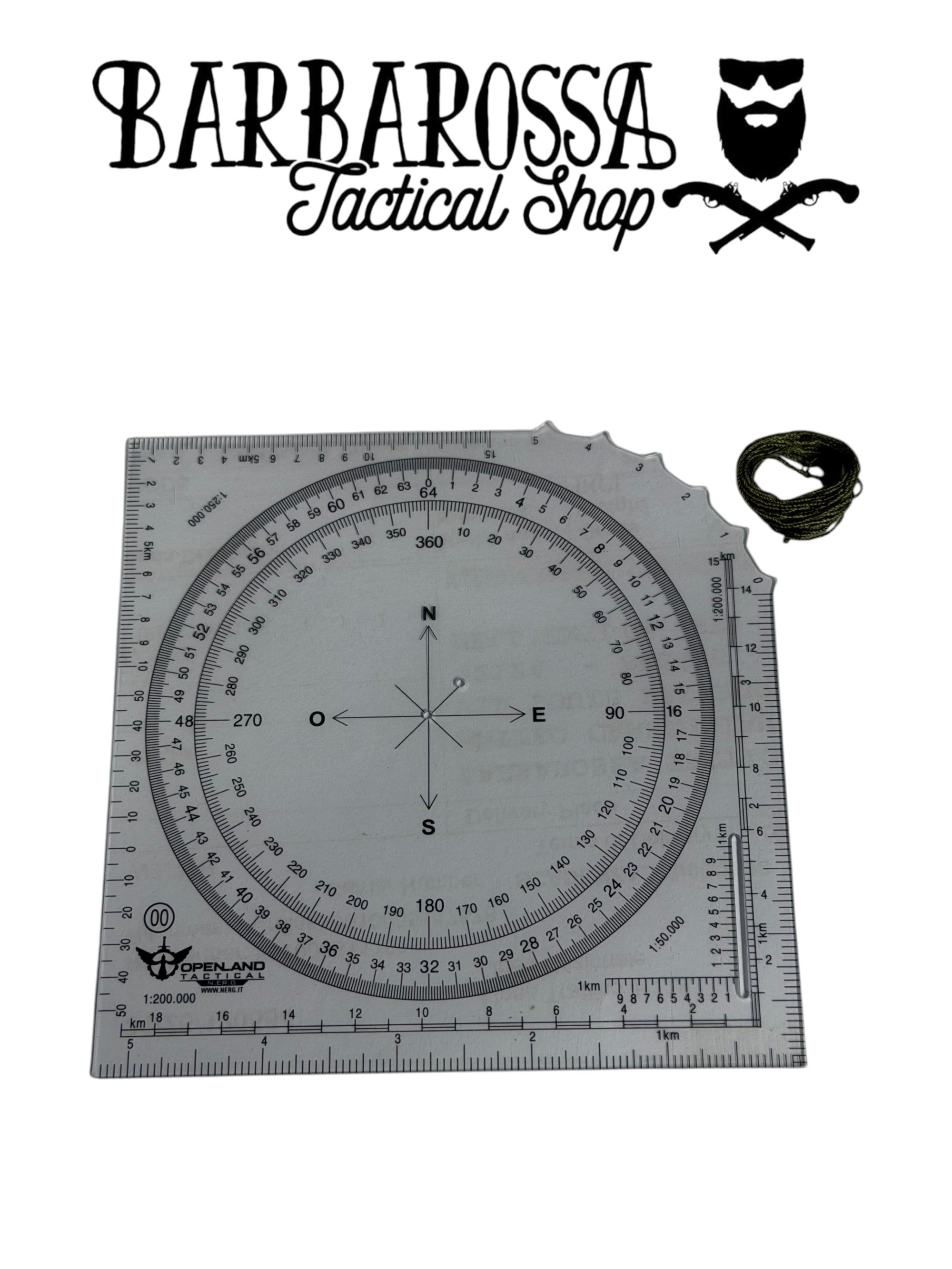 Coordinatometro Militare con varie scale in PVC