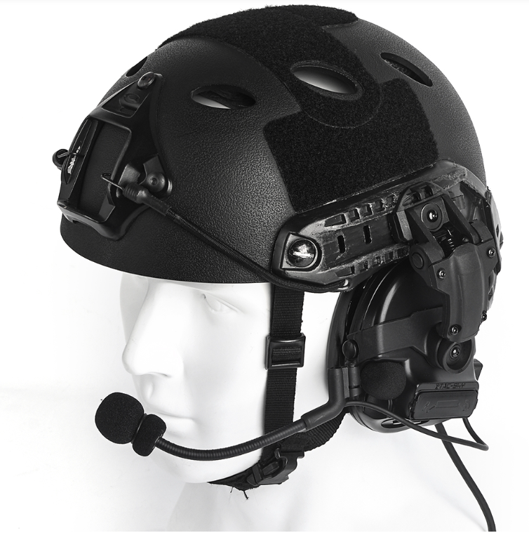 Wadsn ARC New Helmet Mount C-TAC III Headphones - Black