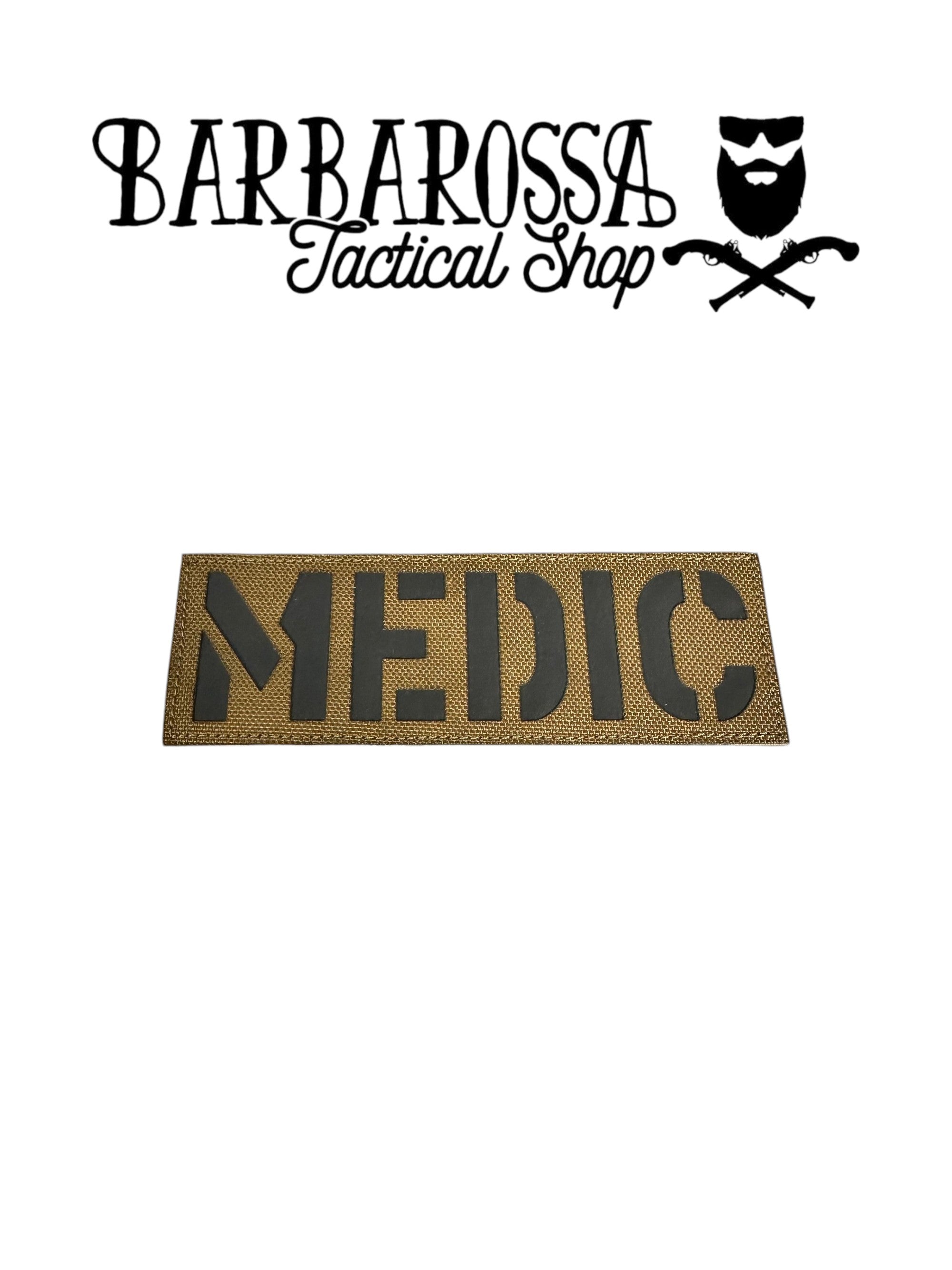 Patch Laser Cut MEDIC Large - Coyote