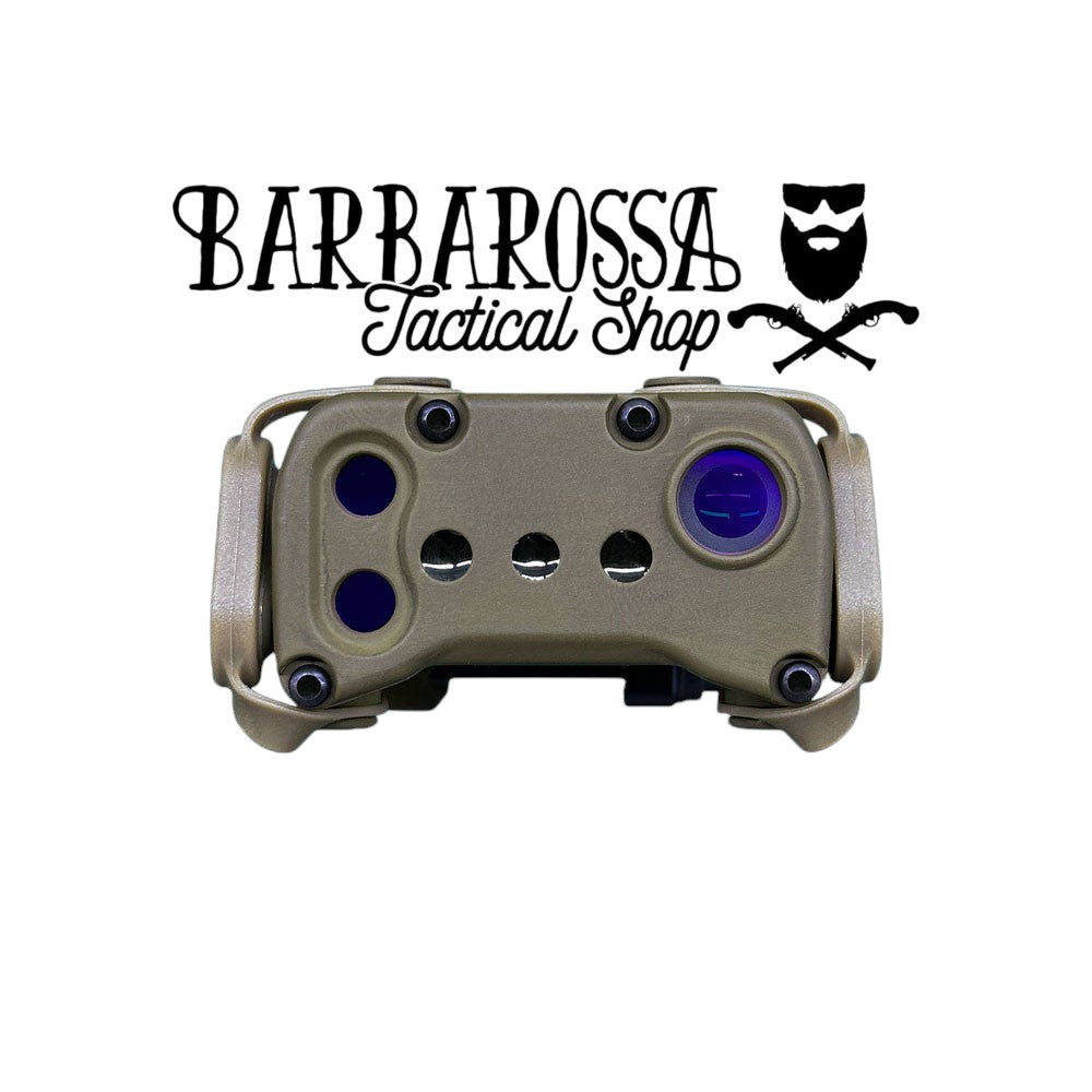SomoGear NGAL/LA23 Iluminador láser IR con puntería y PCB - Bronceado/Rojo