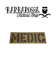 Patch Laser Cut MEDIC Large - Coyote