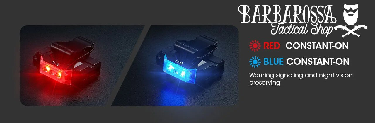 Nitecore - CL10 - Luce Multiuso Ultraleggera con Clip - 2x AA - 45 lumens e 15 metri - Torcia a Led