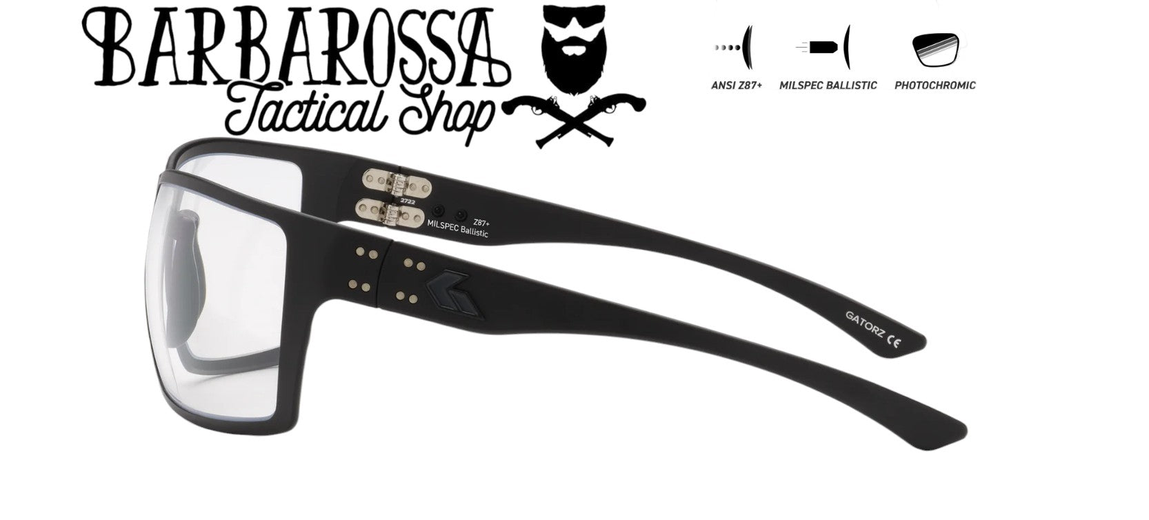 GATORZ - Marauder, MILSPEC Black Cerakote, Photochromic w/Anti-Fog