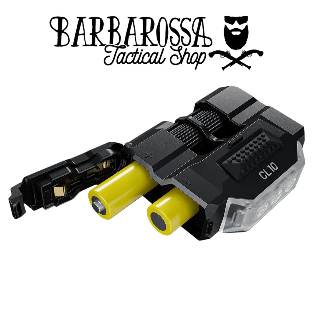 Nitecore - CL10 - Luce Multiuso Ultraleggera con Clip - 2x AA - 45 lumens e 15 metri - Torcia a Led