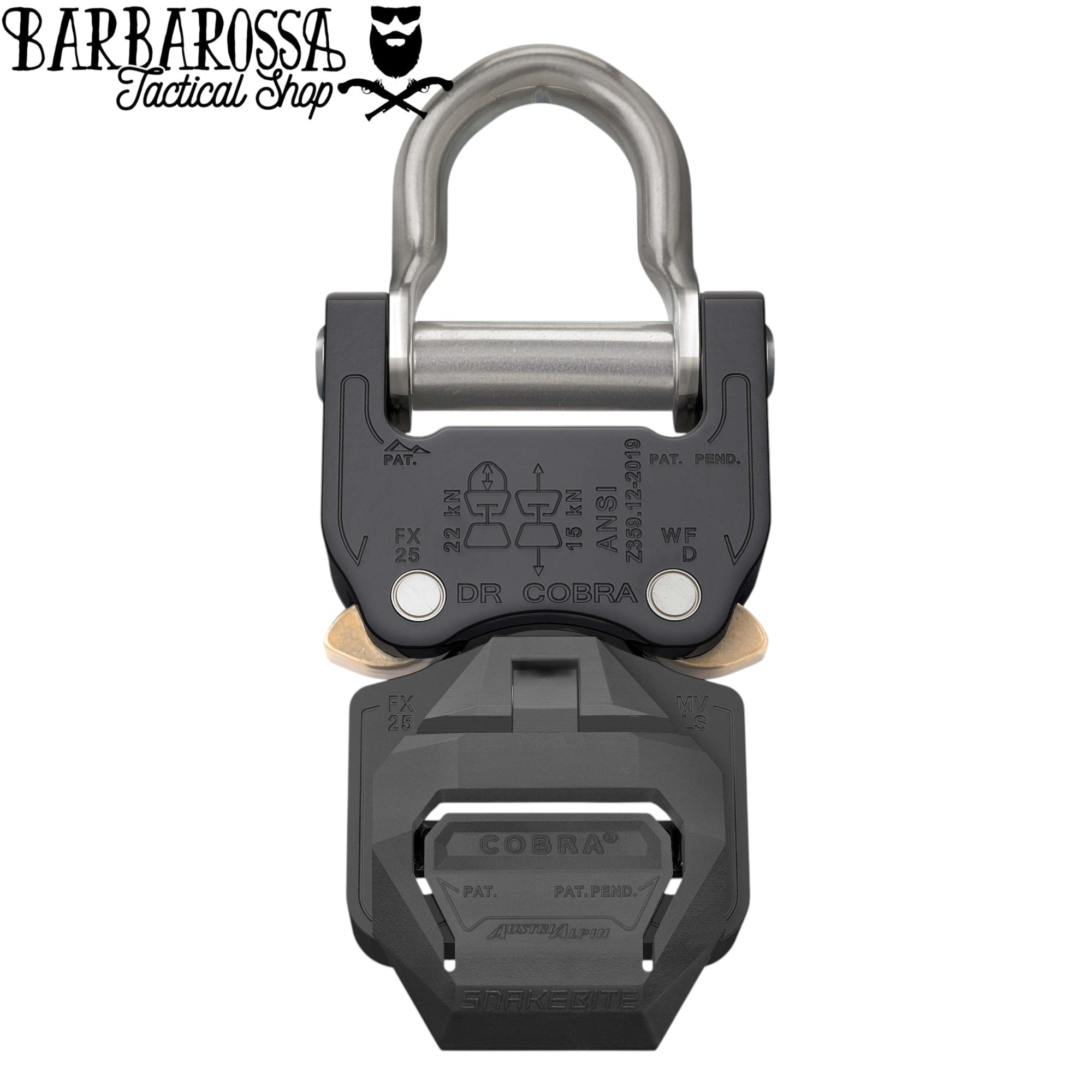 COBRA® PRO STYLE SNAKEBITE aluminium 25mm (maschio)