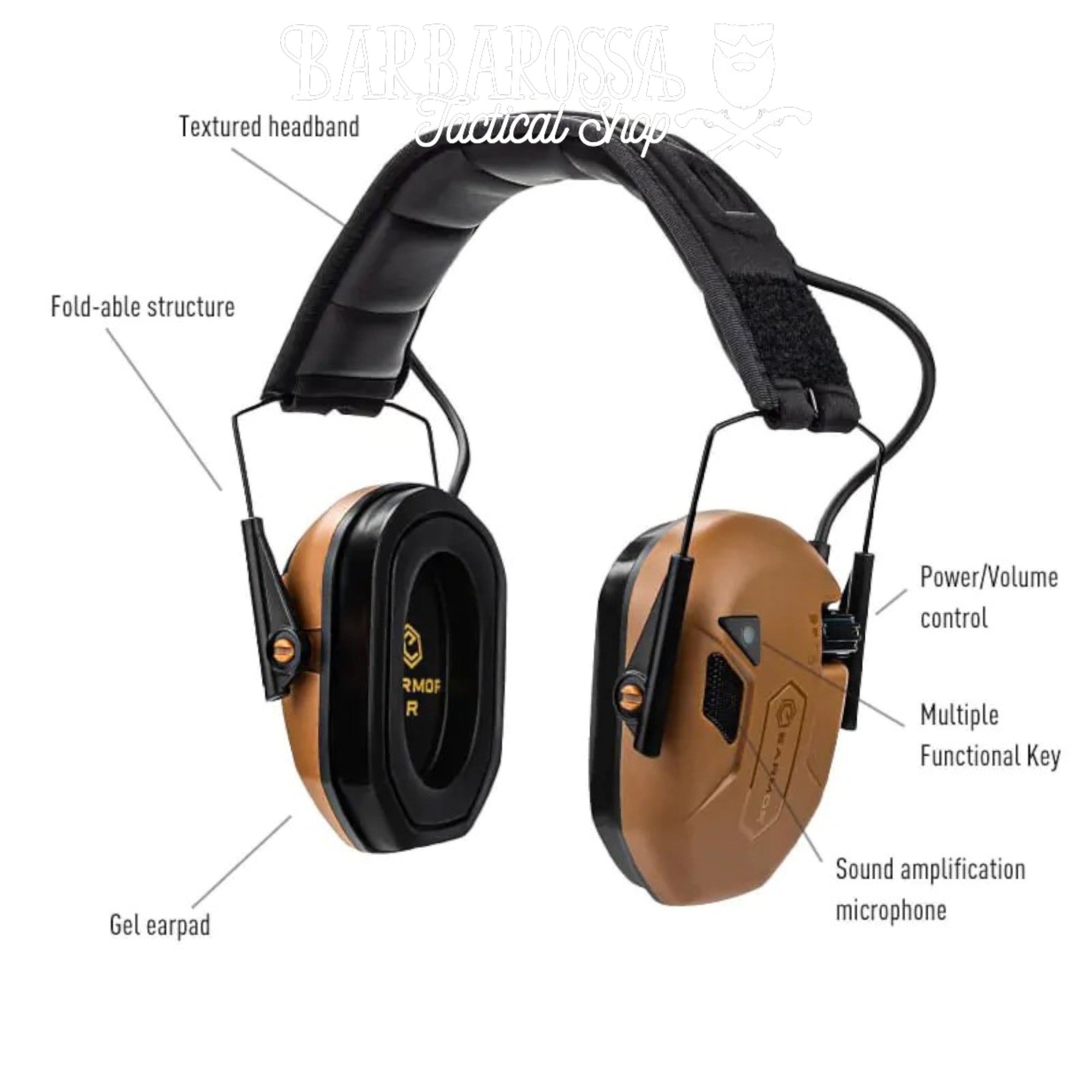 EARMOR™ M300T Electronic Hearing Protector Bluetooth