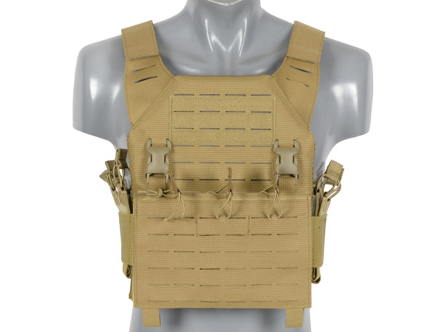 8Fields - Laser-Cut “Buckle Up" Recon Plate Carrier with AR15/AK Magazine Pouch