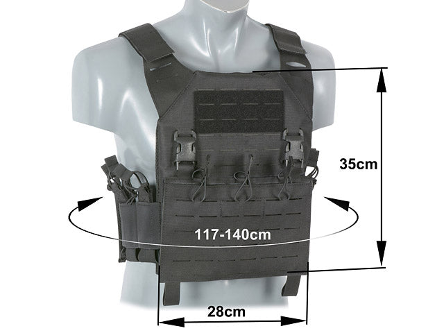 8Fields - Laser-Cut “Buckle Up" Recon Plate Carrier with AR15/AK Magazine Pouch