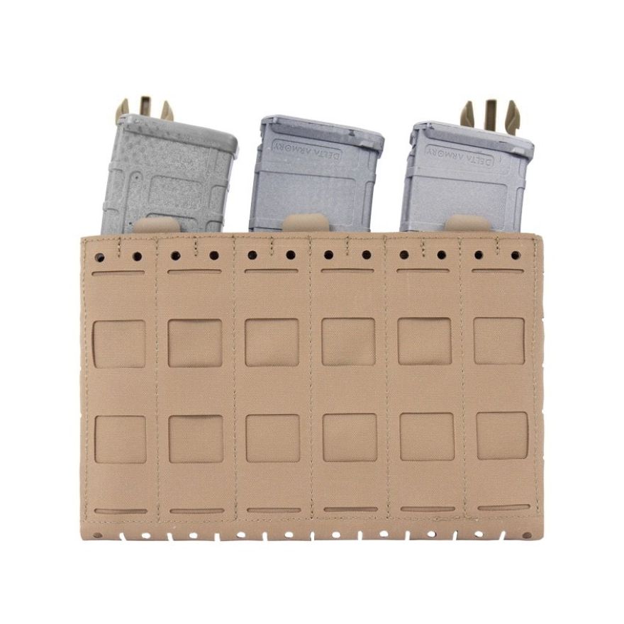 Warrior Laser Cut LPC V2 Low Profile Plate Carrier with Ladder Sides and DFP Kangaroo Pouch with Triple 5.56 Inserts