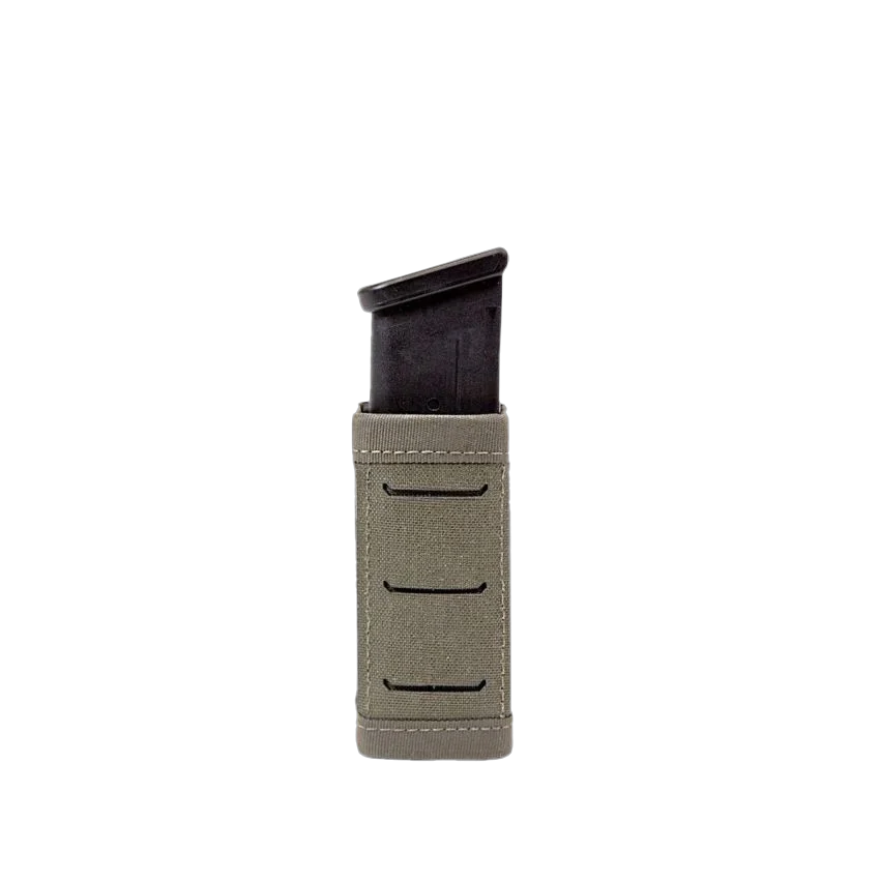 Estuche para cargador Warrior con corte láser y cierre único, corto de 9 mm, multicámara