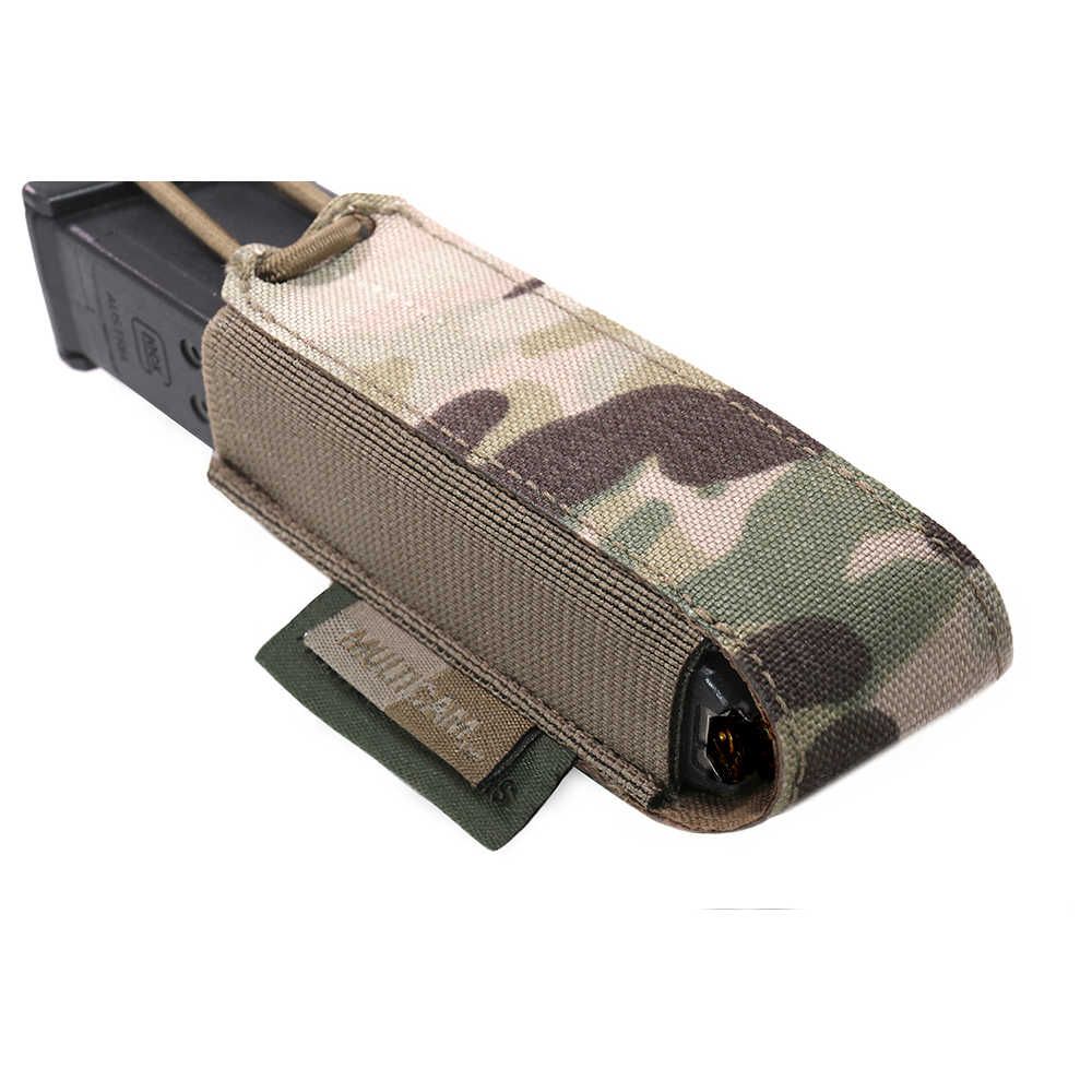 Warrior Laser Cut Single Bungee Pistol Pouch - MultiCam