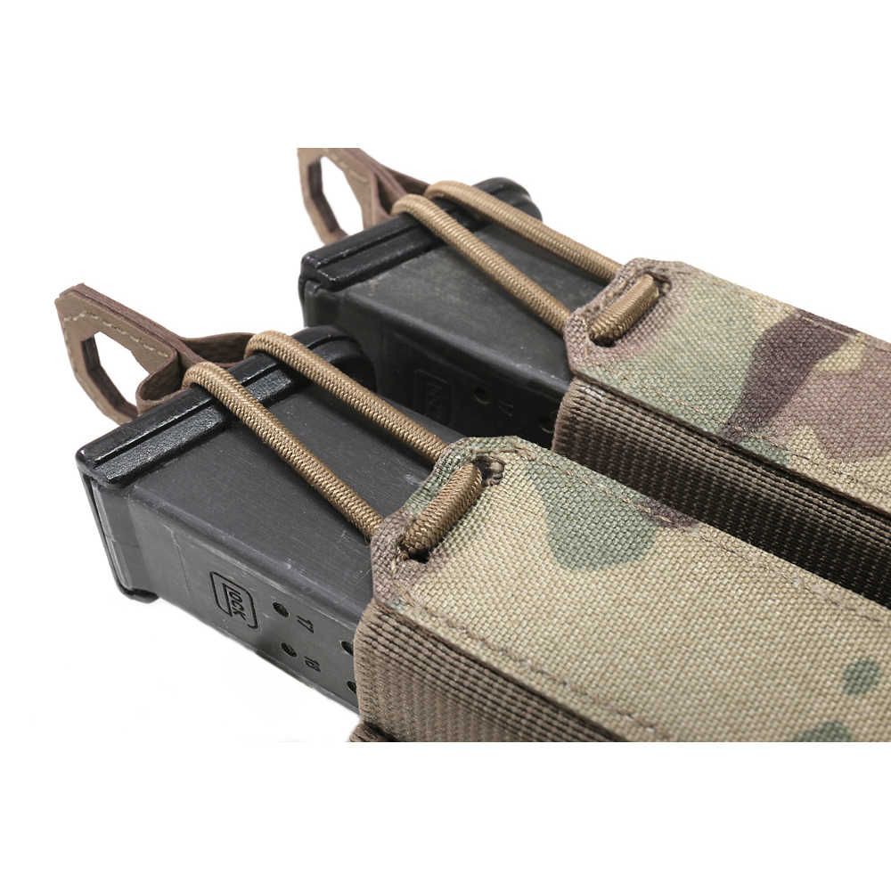 Warrior Laser Cut Double Bungee Pistol Pouch - MultiCam