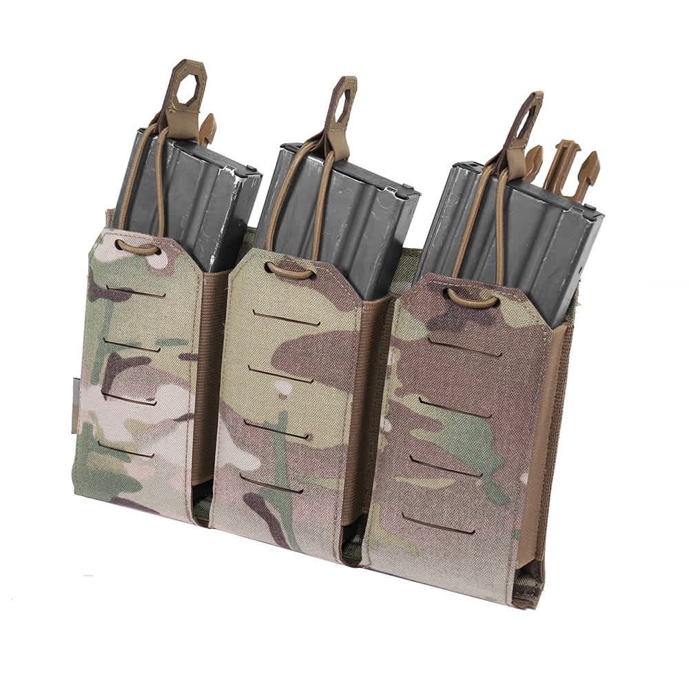 Warrior Laser Cut Triple Bungee 5.56 Panel - MultiCam