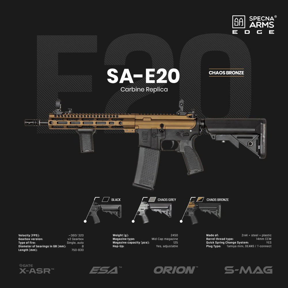 Fucile SA-E20 EDGE M4 Half/Bronze Specna Arms (SPE-01-027062)