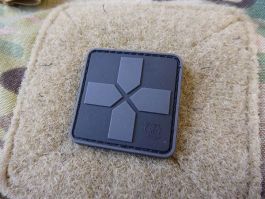 Patch Black Cross Rubber 40mm