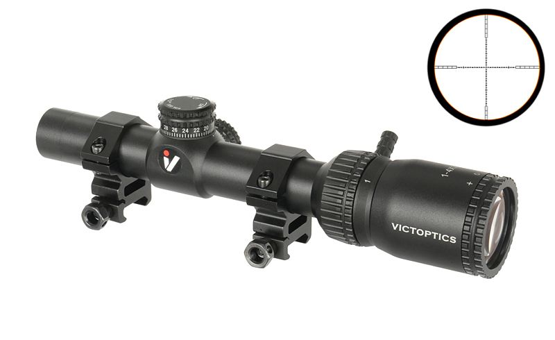 Victoptics ZOD 1-4x20 Rifle Scope - Black [Vector Optics]